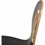 silla pinsapo apilable acero inoxidable laminado negro 4