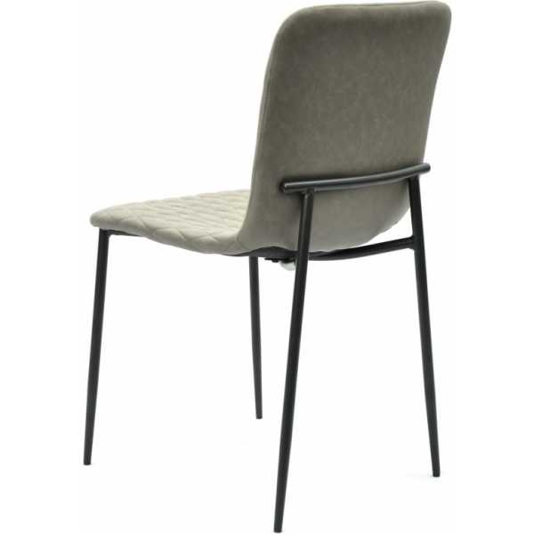 silla pitt metal tapizado tejido tecnico 8 marron 1