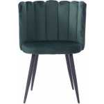 silla ramses metal tapizado velvet verde oscuro 1