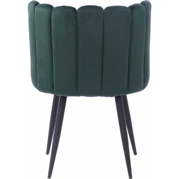 silla ramses metal tapizado velvet verde oscuro 2