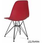 silla roja patas negras