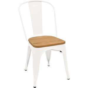 silla tol acero madera blanca 2