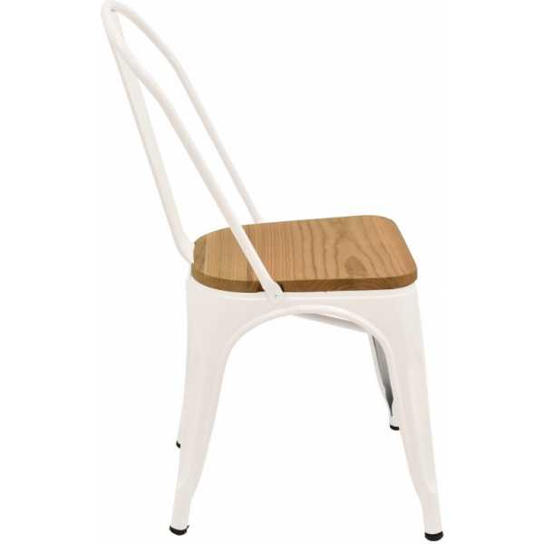 silla tol acero madera blanca 4