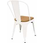 silla tol acero madera blanca 5
