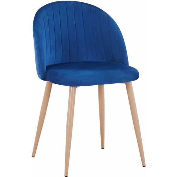 silla velvet new patas metalicas terciopelo azul 64