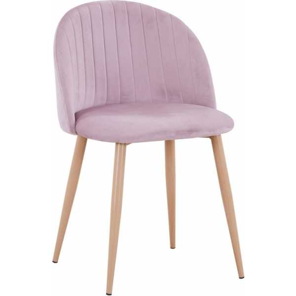 silla velvet new patas metalicas terciopelo rosa 25