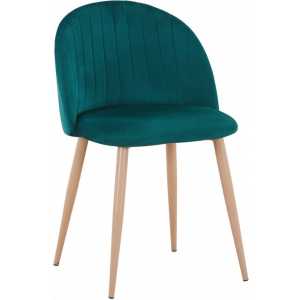 silla velvet new patas metalicas terciopelo verde 56