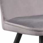 silla velvet terciopelo gris 3