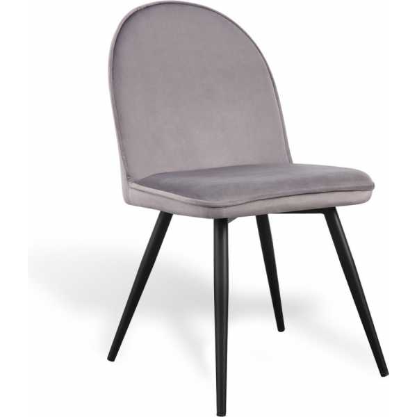 silla velvet terciopelo gris