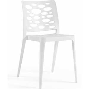 silla venecia apilable polipropileno blanco