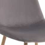 silla zen terciopelo gris pata haya 3