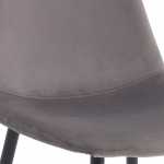 silla zen terciopelo gris pata negra 3