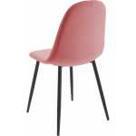 silla zen terciopelo rosa patas negras 2