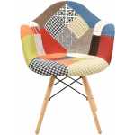 sillon tower madera tejido patchwork color 2
