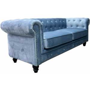 sofa chester premium 3 plazas tapizado velvet dusky azul 1 1