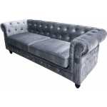 sofa chester premium 3 plazas tapizado velvet gris 1