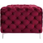 sofa chester royal 2 plazas terciopelo rojo vino 2