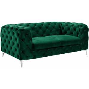 sofa chester royal 2 plazas terciopelo verde