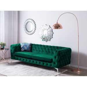 sofa chester royal 3 plazas terciopelo verde 1