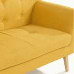 sofa nordic vintage amarillo 3