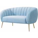sofa siret 2 plazas tapizado velvet azul claro 59