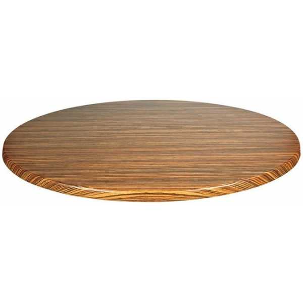 tablero de mesa topalit zebrano light 60 cms de diametro