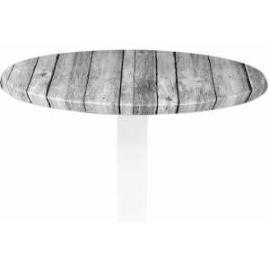 tablero de mesa werzalit alemania antique white 202 60 cms de diametro