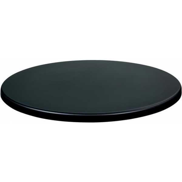 tablero de mesa werzalit sm negro 55 60 cms de diametro
