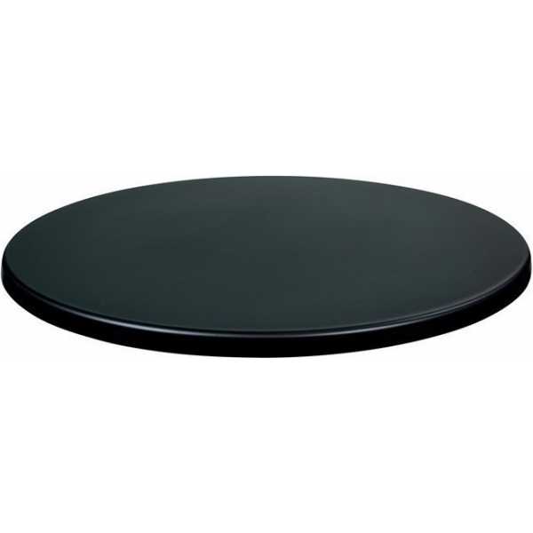 tablero de mesa werzalit sm negro 55 80 cms de diametro